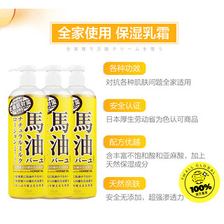 COSMETEX ROLAND Loshi 馬油 保湿身体乳 485ml*3