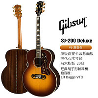 Gibson 吉普森吉他蜂鸟SJ200/G45/J45Standard/Studio美产全单电箱民谣琴 SJ200 Deluxe 42寸日落色