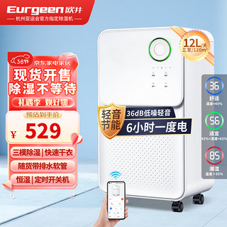 Eurgeen 欧井 OJ-128E 除湿机 12L/D 白色