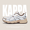 卡帕（Kappa）情侣老爹鞋男子轻便透气运动鞋 经典白/银色 42