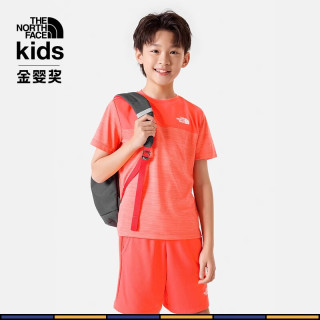 THE NORTH FACETheNorthFace北面童装男童短袖T恤户外舒适透气24春夏86TX JK3/黑色 常规 140cm M(140/68)