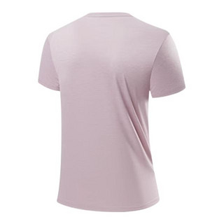 PEAK 匹克 冰巢系列 女性运动T恤 DF642052 浅粉紫 XL
