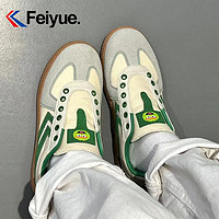 Feiyue. 飞跃 芝麻街板鞋女帆布鞋2023新款德训鞋一脚蹬个性百搭男鞋