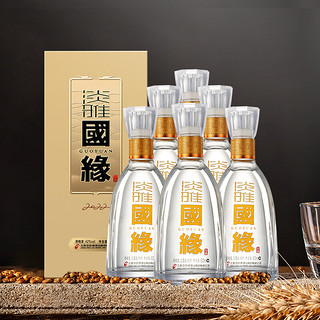 今世缘 淡雅国缘 42%vol 浓香型白酒 500ml*6瓶 整箱装