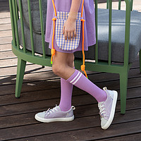 戴维贝拉 儿童弹力袜2024夏季新款女童中筒袜中大童袜子薄款小腿袜