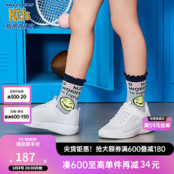 SKECHERS 斯凯奇 GO RUN 600 女童休闲运动鞋 82007L 白色 35