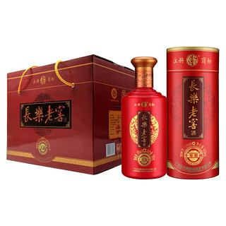 长乐牌（CHANGLEPAI）长乐烧长乐老窖 45度十年窖藏 500ml 婚宴喜酒 米香型白酒 单支