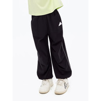 little MO&Co.速干 little moco童装24春装女童运动户外长裤降落伞兵束脚裤 黑色 140/58