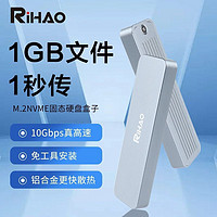 RIHAO R10 MAX nvme 单协议 固态硬盘盒+cc线
