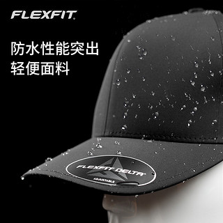 FLEXFIT DELTA180硬顶棒球帽帽子男大头围全封防晒鸭舌帽子女潮牌 3XL 黑色（全封闭）