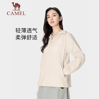 骆驼（CAMEL）户外防晒衣UPF50+防紫外线凉感防晒钓鱼服【云朵】A24BATR084 薇紫色，女