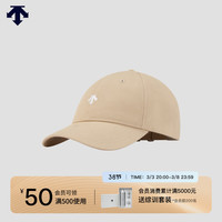 DESCENTE迪桑特 MOVE PACK系列男女同款棒球帽 LG-浅灰色 M