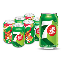 pepsi 百事 7-Up 七喜 汽水 冰爽柠檬味 330ml*6听