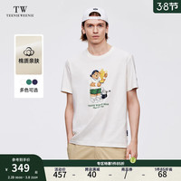 Teenie Weenie Men小熊男装短袖圆领T恤男2024夏季新款休闲运动t恤男