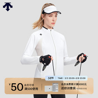 DESCENTE迪桑特WOMEN’S TRAINING系列女士针织运动上衣夏季 WT-WHITE S(160/80A)