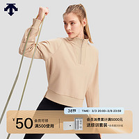 DESCENTE 迪桑特WOMEN’S TRAINING系列女士针织套头衫春季 BE-BEIGE M (165/84A)