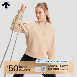 DESCENTE 迪桑特WOMEN’S TRAINING系列女士针织套头衫春季 BE-BEIGE S(160/80A)