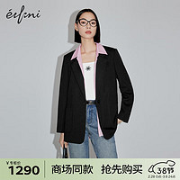 伊芙丽（eifini）伊芙丽西装1F2210031 黑色 150/76A/XS