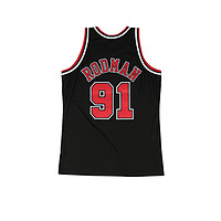 Mitchell&Ness 罗德曼97-98年公牛队91号网眼篮球服背心复古MN球衣