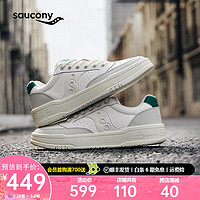 Saucony索康尼CROSS JZ复古板鞋男24年女鞋低帮休闲小白鞋男运动鞋子 白灰绿6 42