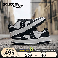 Saucony索康尼CROSS JZ复古板鞋男24年女鞋低帮休闲小白鞋男运动鞋子 黑白5 41