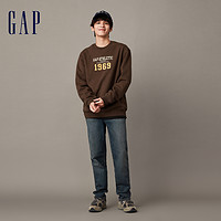 Gap 盖璞 男装冬季2023LOGO加绒保暖运动卫衣841188宽松休闲上衣