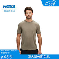 HOKA ONE ONE男款春夏HOKA必备短袖T恤 HOKA ESSENTIAL TEE 日常 板岩色 L