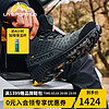 LASPORTIVA 拉思珀蒂瓦 PYRAMID皮面中帮户外徒步登山鞋 防水透气（43、碳灰/黄）