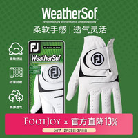 FootJoy高尔夫手套男士WeatherSof耐磨柔和手感手套FJ高尔夫球手 左手 WeatherSof男士 26