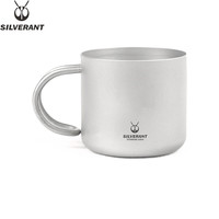银蚁(SILVERANT)纯钛咖啡壶套装户外钛合金手冲壶长嘴细口钛支架滤网杯可加热 110ml纯钛有柄咖啡杯