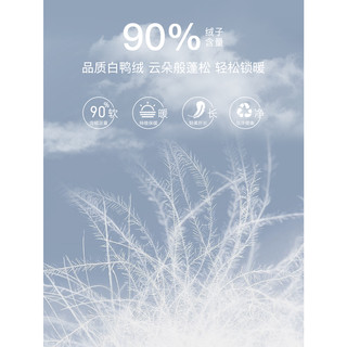 对白超好看90白鸭绒中长款羽绒服女宽松保暖连帽外套