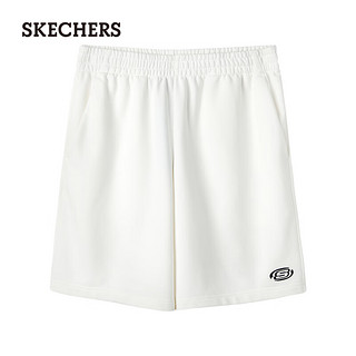 斯凯奇（Skechers）男子休闲短裤L224M077 棉花糖白/0074 XXL