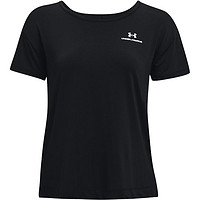安德玛 官方奥莱UA RUSH女子干爽透气短袖跑步健身训练休闲半袖T恤