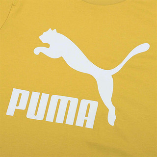 PUMA 彪马 官方 男女同款情侣休闲印花圆领短袖T恤 CLASSICS532280