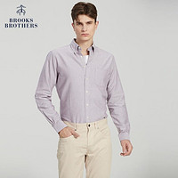 Brooks Brothers 男士纯棉美式经典长袖休闲扣结领衬衫