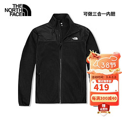 THE NORTH FACE 北面 运动户外抓绒衣 做三合一内胆 JK3/黑色 S/165