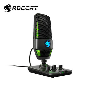 ROCCAT 冰豹 TORCH拓驰麦克风  24位录音室级别音频 三种拾音模式 RGB灯效