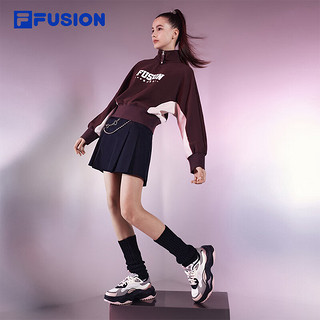 FILA FUSION斐乐潮牌女鞋BIANCO II厚底鞋2024春季硬糖鞋2代 雨雾灰/锌灰色-NZ 36.5