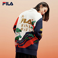 FILA 斐乐 龘龘龙新年系列 女子运动毛衣 F11W419408F