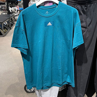 阿迪达斯 （adidas）短袖男装夏季简约时尚运动衫休闲圆领训练透气T恤 HE4356 2XL