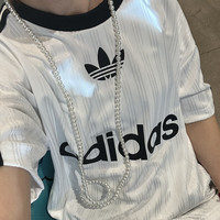 阿迪达斯 (adidas)短袖T恤男装2024春季新款三叶草运动服透气宽松足球上衣IM9456 I