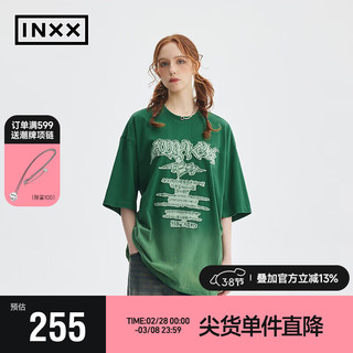 英克斯（inxx）APYD 潮牌夏新品简约宽松休闲短袖T恤男女同款APE2010640