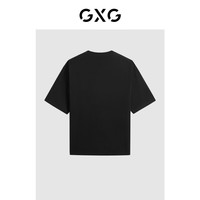 GXG男装 2024年夏季潮流创意绣花休闲宽松舒适短袖t恤男