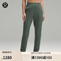 露露乐蒙lululemon丨Everlux™ 女士高腰运动裤 *斜纹 LW5GE4A 墨绿 XL
