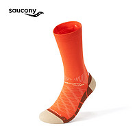 Saucony索康尼坦途广州城市款专属袜运动长袜跑步袜 鲜橙色 L