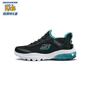 Skechers斯凯奇闪穿鞋儿童时尚休闲鞋男童一脚蹬春秋款透气运动鞋403834L