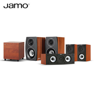 尊宝（JAMO）C93II+S62CEN+S622+SUB210 音响 音箱 家庭影院5.1声道套装 有源低音炮 前置 中置 环绕音箱