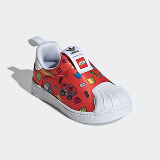 adidas阿迪达斯三叶草SUPERSTAR360乐高联名男婴童贝壳头学步鞋子