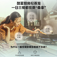 Midea 美的 厨房空调 小1.5匹 吸顶式机 一级能效 CKF-30XW/BN8Y-XD300黑色款