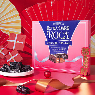 ALMOND ROCA 乐家 扁桃仁特浓黑巧克力味糖果200g 太妃糖零食女生